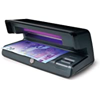 Safescan 50 Negro - Detector UV de billetes falsos- verificación de tarjetas de crédito y documentos de identidad